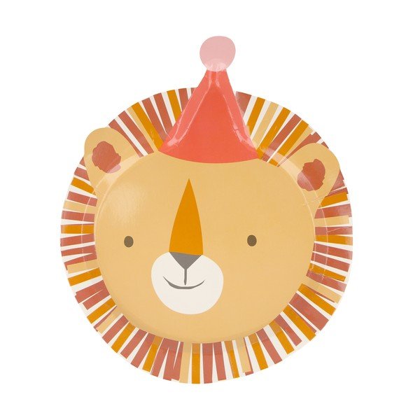 Papirnati krožniki za enkratno uporabo v kompletu  8 ks Animal Parade – Meri Meri-image-3