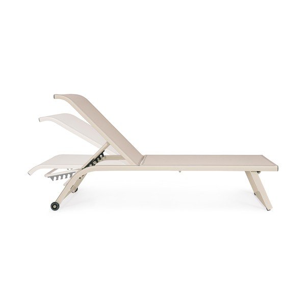 Kovinski vrtni ležalnik v naravni barvi Taylor – Bizzotto-image-3