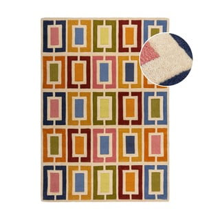 Ročno tkana volnena preproga 160x230 cm Retro Blocks – Flair Rugs