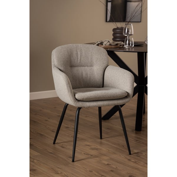 Bež oblazinjen jedilni stol z nasloni za roke Dora – Actona-image-2