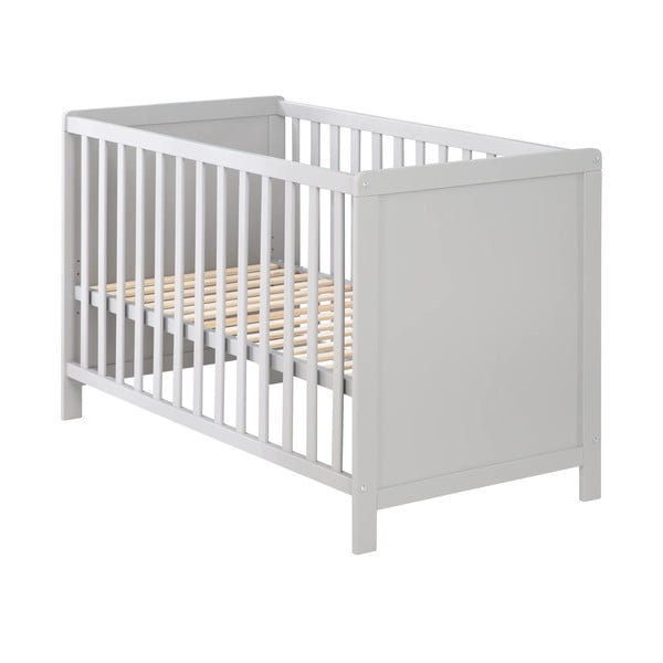 Siva/sivorjava otroška posteljica 60x120 cm Hamburg – Roba