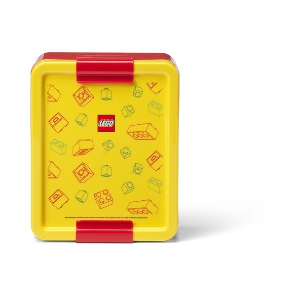 Rumene plastične otroška posoda za malico v kompletu 2 ks Brick – LEGO®-image-3