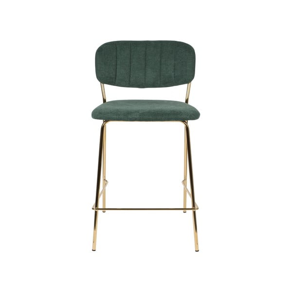 Temno zeleni barski stoli v kompletu 2 ks 89 cm Jolien – White Label