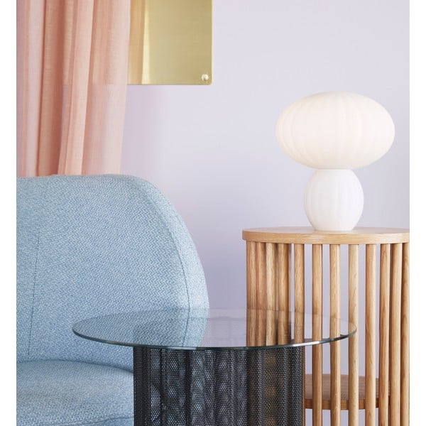 Konzolna mizica iz hrastovega lesa Hübsch Folk, ø 35 cm-image-2