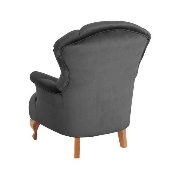 Antracitni fotelj Max Winzer Camilla Velor-image-2
