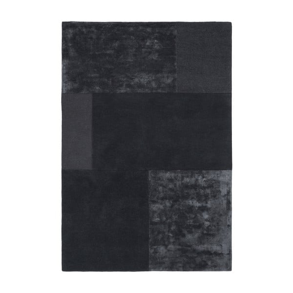 Antracitno siva preproga Asiatic Carpets Tate Tonal Textures, 120 x 170 cm
