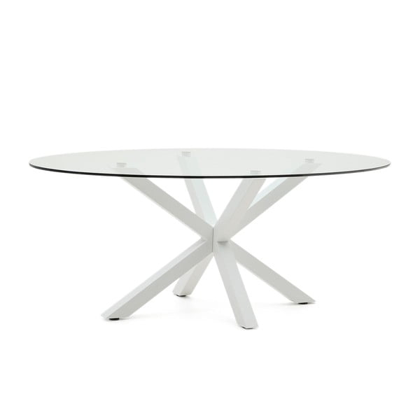 Jedilna miza s stekleno mizno ploščo 100x200 cm Argo – Kave Home