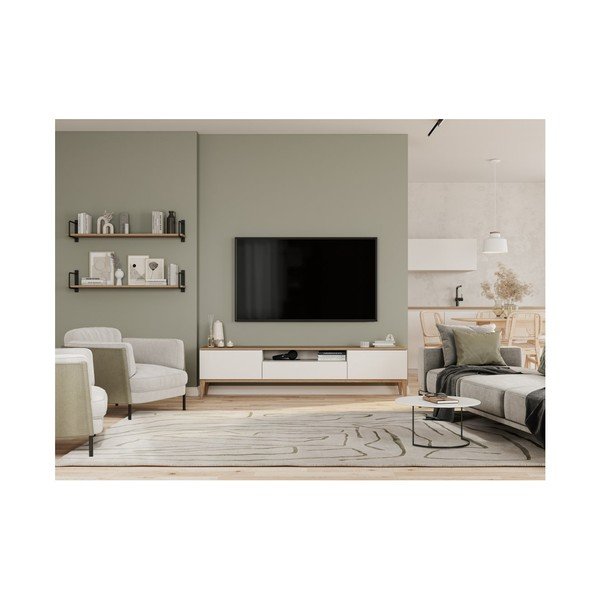 Bela viseča svetilka s kovinskim senčilom Margus – GTV-image-1