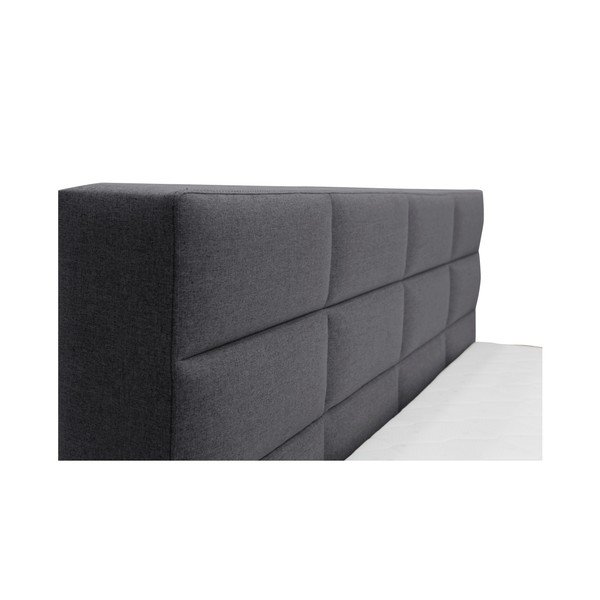 Siva zakonska postelja Mazzini Beds Reve, 140 x 200 cm-image-2