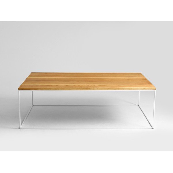 Kavna kavna mizica z belo konstrukcijo Custom Form Tensio, 100 x 60 cm-image-1