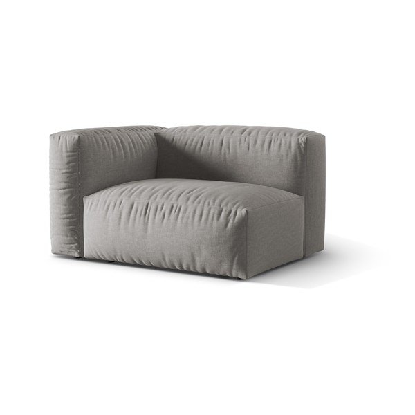 Svetlo siv modul za sedežno garnituro (levi kot) Martina – Micadoni Home-image-1