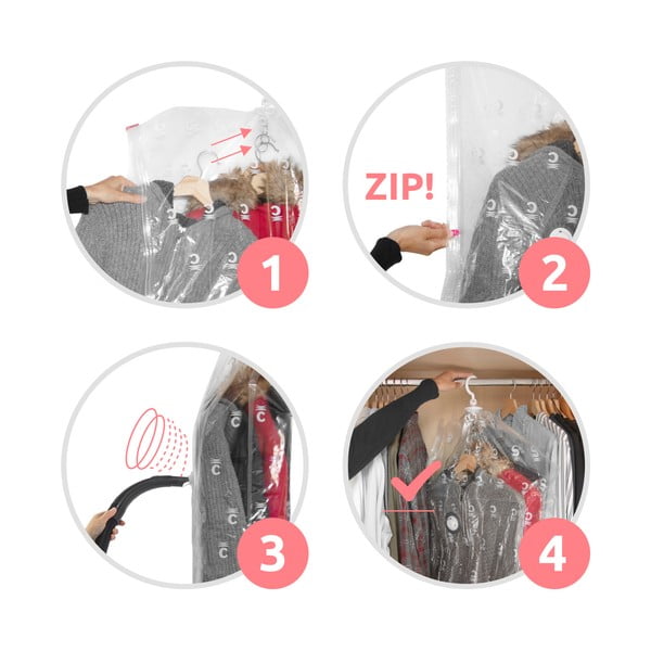 Vakuumske vreče za oblačila v kompletu 2 ks Espace L – Compactor-image-3