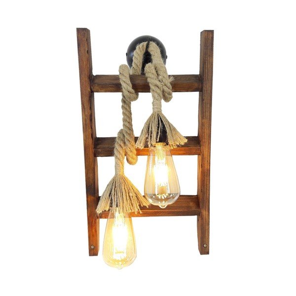 Lesena stenska svetilka Merdiven-image-2