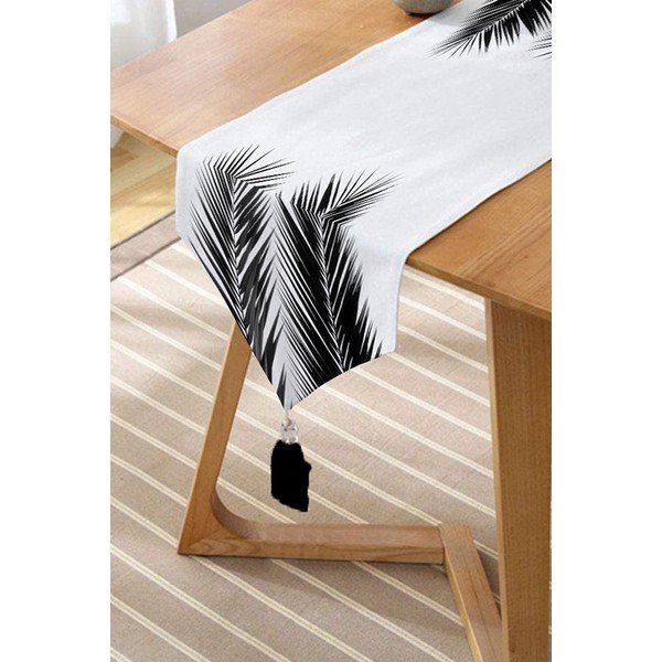 Namizni tekač 45x140 cm Black Tree – Minimalist Cushion Covers-image-1
