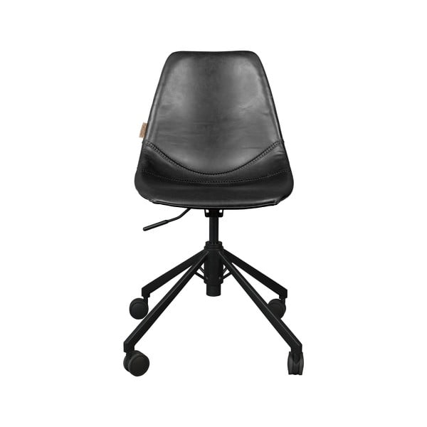 Črn pisarniški stol na kolesih Dutchbone Franky -image-2