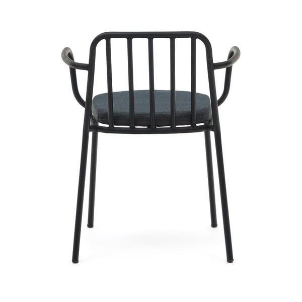 Črn kovinski vrtni stol Bramant – Kave Home-image-4