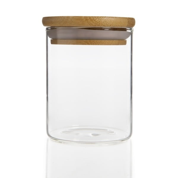 Stekleni kozarec s pokrovom Bambum Bolla, prostornina 250 ml