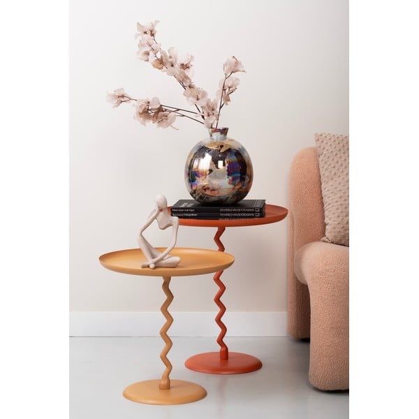 Kovinska okrogla stranska mizica ø 40 cm Zig Zag – Leitmotiv-image-1