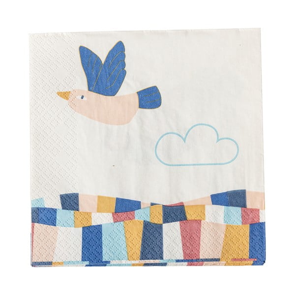 Papirnati prtički v kompletu 20 ks 33x33 cm Colorine – Bloomingville Mini