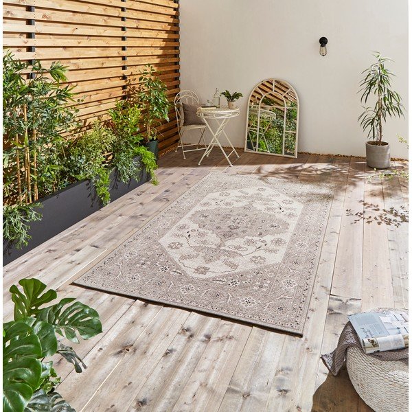 Bež zunanja preproga 200x290 cm Miami – Think Rugs-image-1