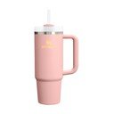 Breskova termovka s slamico iz nerjavečega jekla 890 ml Quencher H2.O FlowState™ Tumbler Peach Rose – Stanley