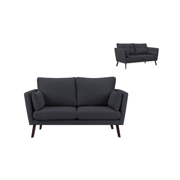 Temno siva 2 sedežna garnitura Mazzini Sofas Elena-image-1