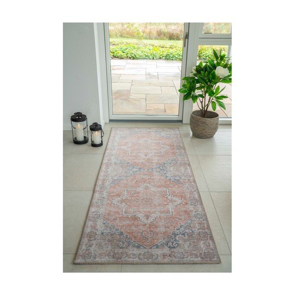 Modro-oranžen tekač 200x80 cm Havana - House Nordic-image-3