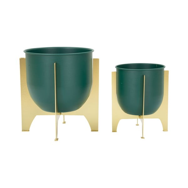 Kovinski okrasni cvetlični lonci v kompletu 2 ks ø 24 cm Grent Shet – Mauro Ferretti