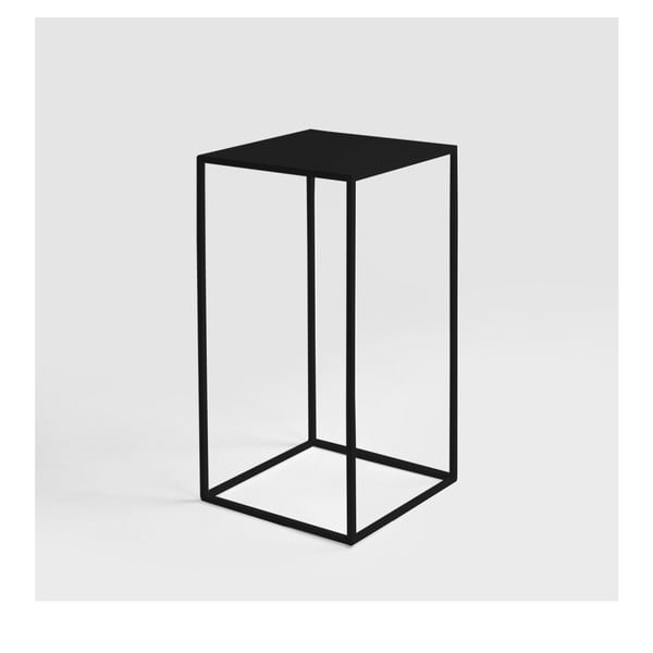 Črna stranska mizica CustomForm Tensio, 30 x 30 cm-image-1