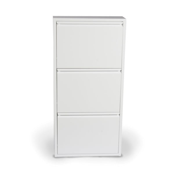 Bela stojala za čevlje s 3 izvlečnimi policami Evergreen House Alias-image-4