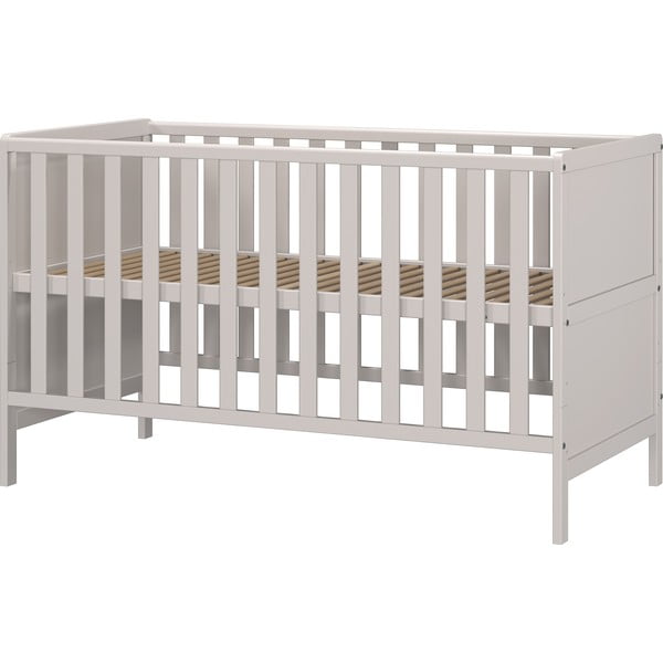 Kremno bela otroška posteljica iz masivnega lesa 70x140 cm Alkmaar – Germania-image-3