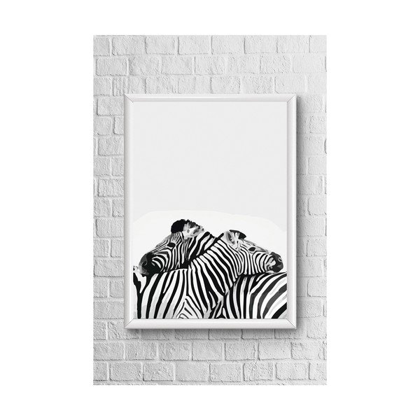 Plakat Piacenza Art Dve zebri, 33,5 x 23,5 cm