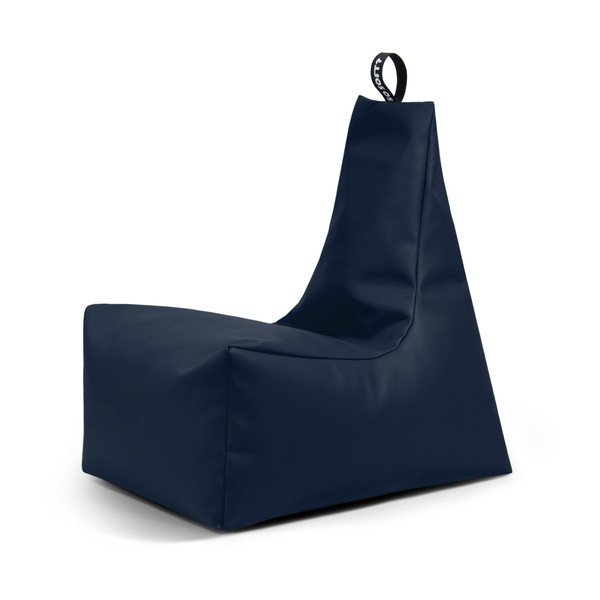 Temno modra vreča za sedenje iz umetnega usnja Icy XL – So Soft?