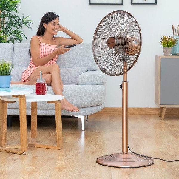 Nastavljiv ventilator v bakreni barvi InnovaGoods Retro-image-4