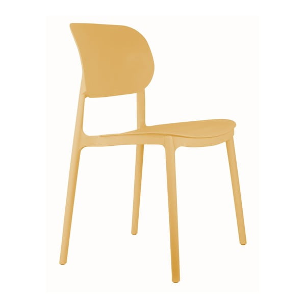 Rumen plastičen jedilni stol Cheer – Leitmotiv