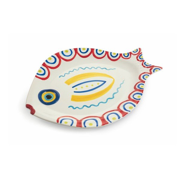 Komplet 4 krožnikov iz dolomita v obliki ribe VDE Tivoli 1996 Sashimi Fish-image-3