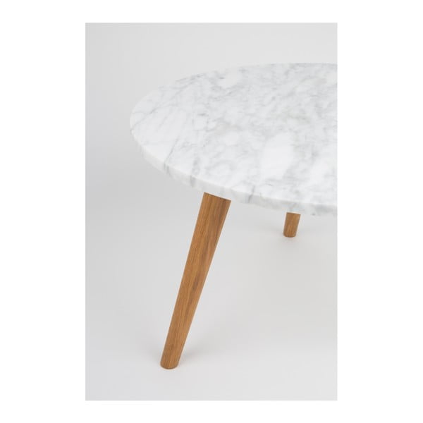 Stranska mizica s kamnitim videzom Zuiver, ⌀ 40 cm-image-3