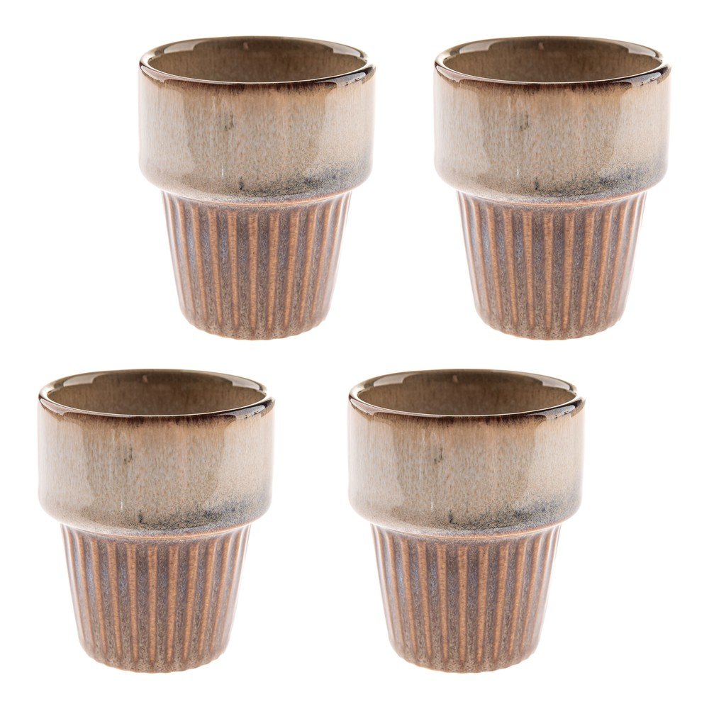 Bež keramične skodelice v kompletu za espresso 4 ks 100 ml Tone