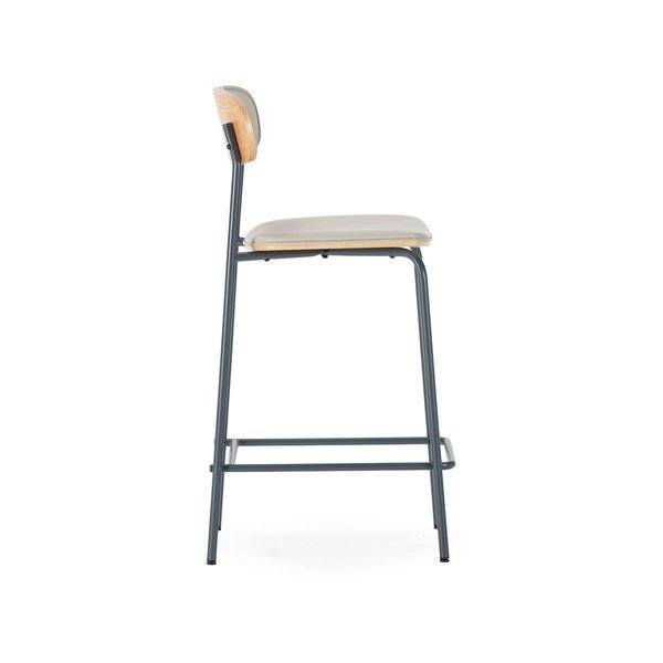 Bež oblazinjeni barski stoli v kompletu 2 ks (višina sedeža 65,5 cm) Saula – Marckeric-image-3