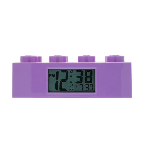 Vijolična ura z alarmom iz kock LEGO®