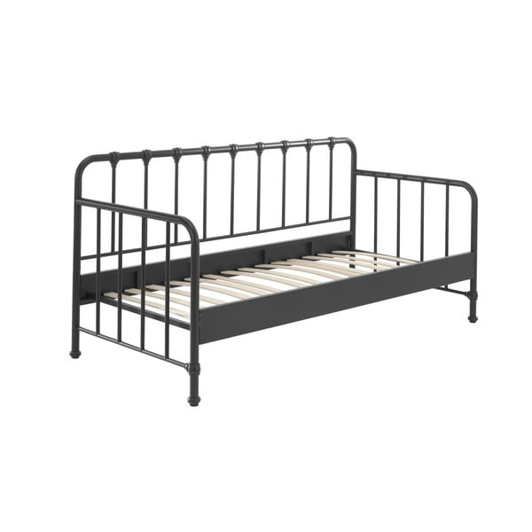 Siva kovinska otroška postelja 90x200 cm BRONXX – Vipack
