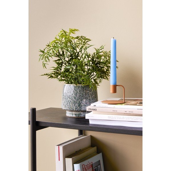 Keramični ročno izdelani podstavki za cvetlične lonce v kompletu 2 ks ø 20 cm Lava – Hübsch-image-1