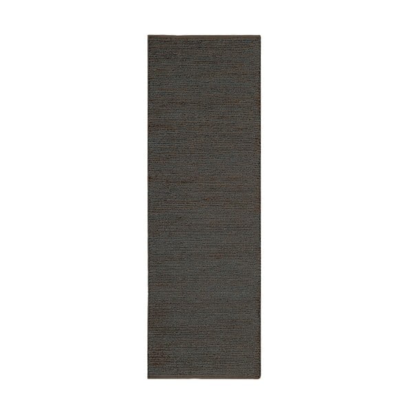 Temno siv ročno tkan tekač iz jute 66x200 cm Soumak – Asiatic Carpets
