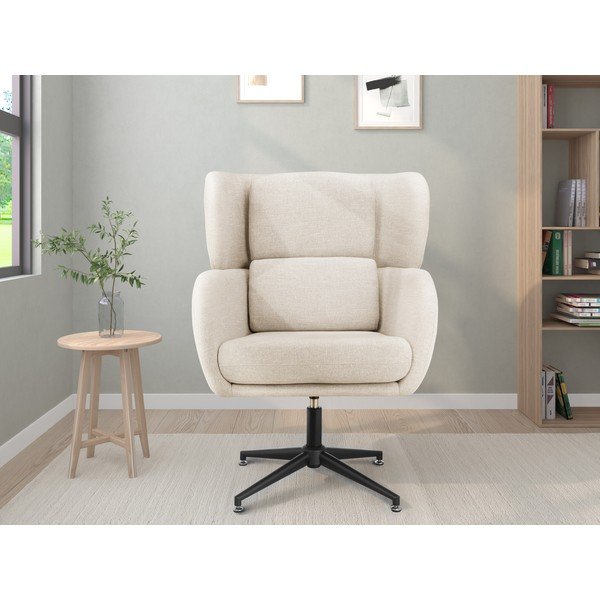 Bel žameten fotelj z naslonom Vanessa – Støraa-image-2