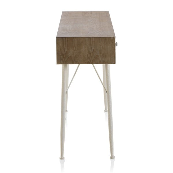 Konzolna miza s črno-belimi detajli in tremi predali Geese Rustico Geometric-image-2