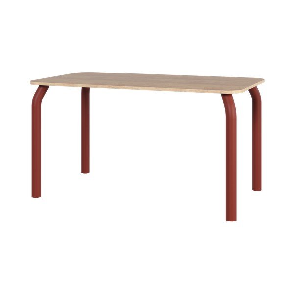 Jedilna miza z mizno ploščo v hrastovem dekorju 80x140 cm Meko – noo.ma