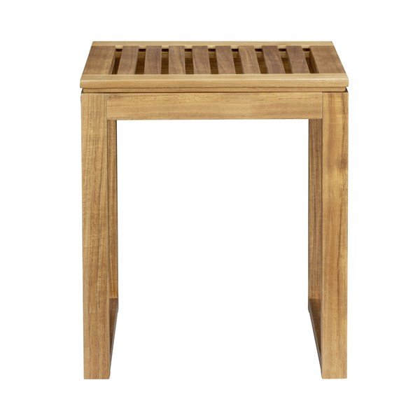 Stolček iz masivne akacije v naravni barvi Fondi – Wenko-image-2