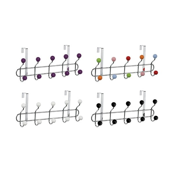 Bordo rdeč/srebrn kovinski obešalnik za vrata 41 cm – Premier Housewares-image-3