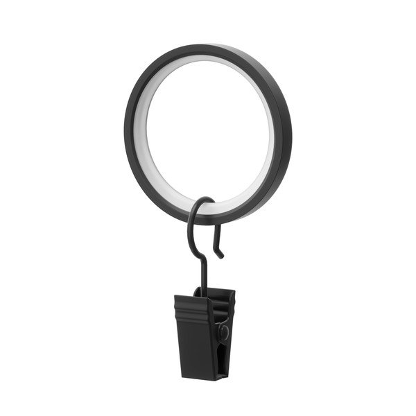 Obročki za zavese z zaponko v kompletu 7 kos Cappa - Umbra-image-2