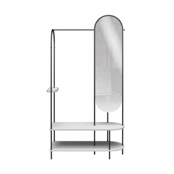Črn/siv kovinski set za hodnik 101x183x43 cm Anastacia – Støraa-image-4